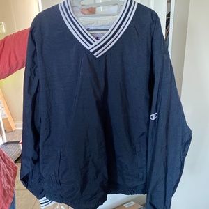 VINTAGE champion navy windbreaker